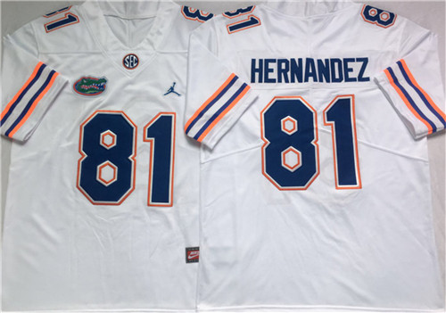 Men’s #81 Aaron Hernandez Florida Gators -1