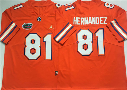 Men’s #81 Aaron Hernandez Florida Gators -2