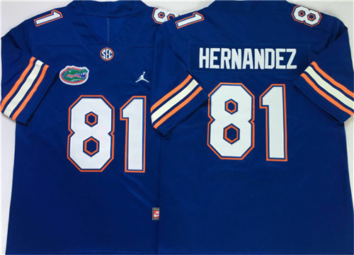 Men’s #81 Aaron Hernandez Florida Gators -3