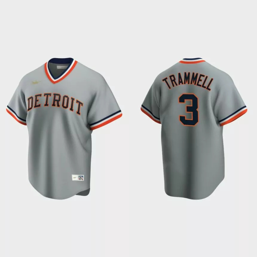 Men’s Alan Trammell #3 Detroit Tigers Cooperstown Collection Road Jersey – Gray.jpg