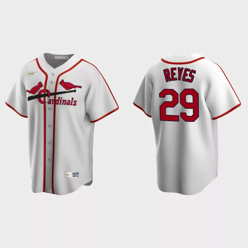 Men’s Alex Reyes #29 St. Louis Cardinals Cooperstown Collection Home Jersey – White