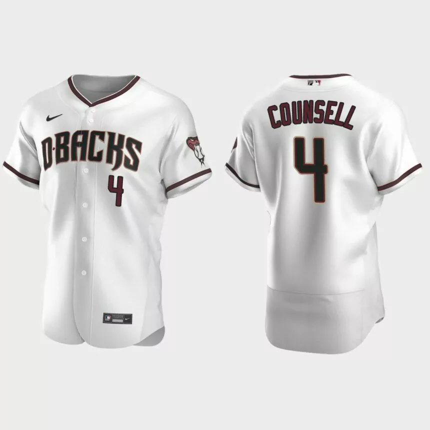 Men’s Arizona Diamondbacks Craig Counsell White Authentic Retired Player Jersey.jpg