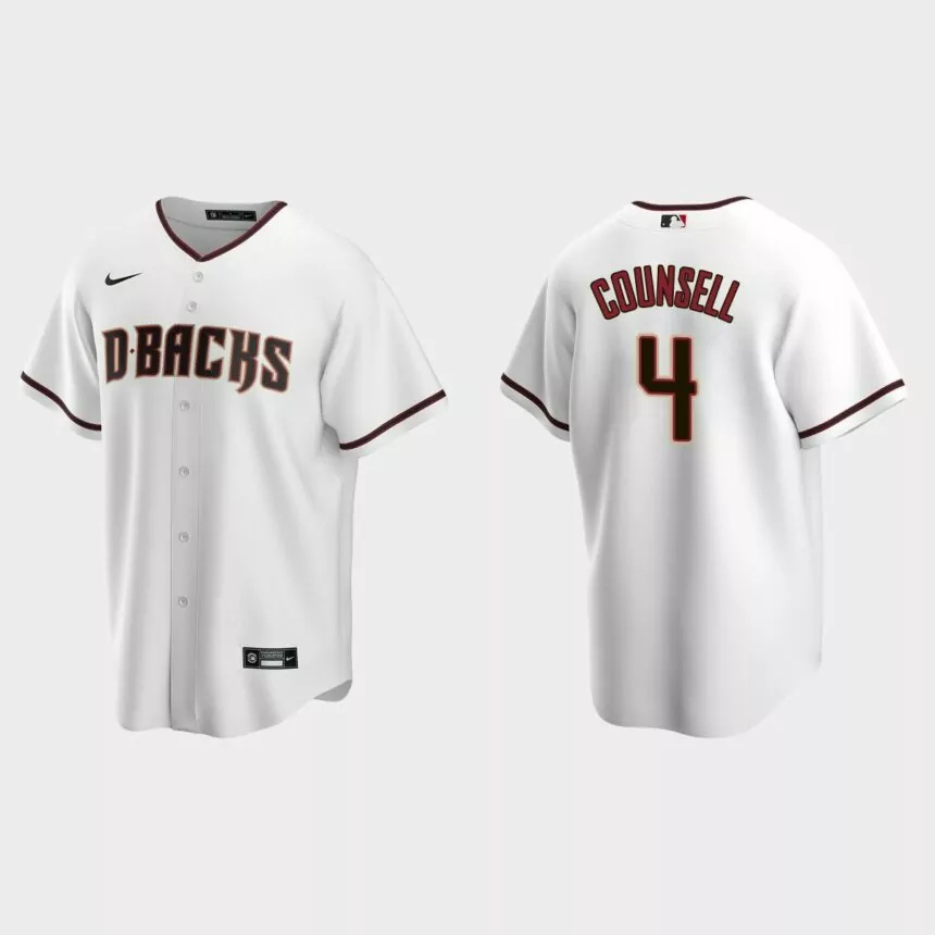 Men’s Arizona Diamondbacks Craig Counsell White Replica Retired Player Jersey.jpg