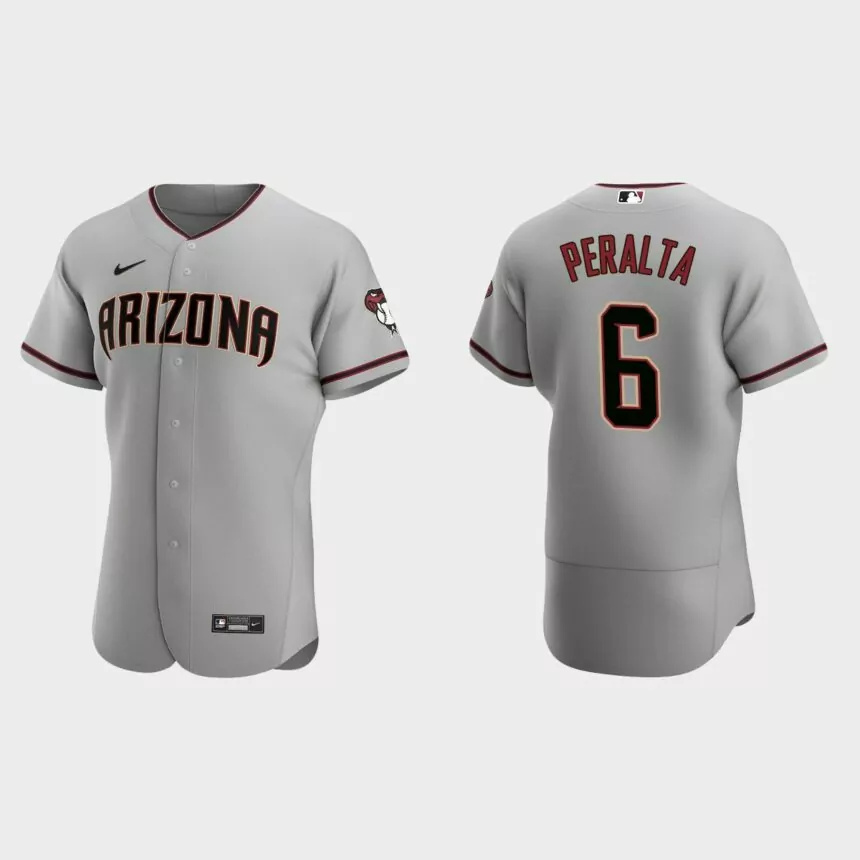 Men’s Arizona Diamondbacks David Peralta 2020 Road Authentic Jersey – Gray.jpg