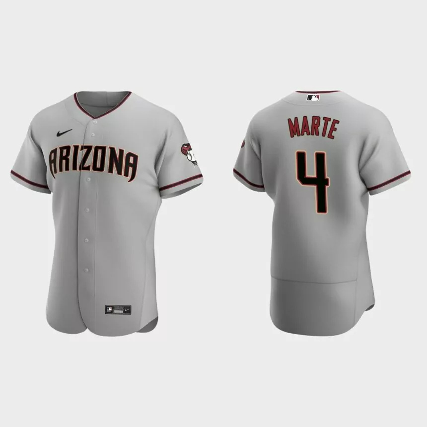 Men’s Arizona Diamondbacks Ketel Marte 2020 Road Authentic Jersey – Gray.jpg