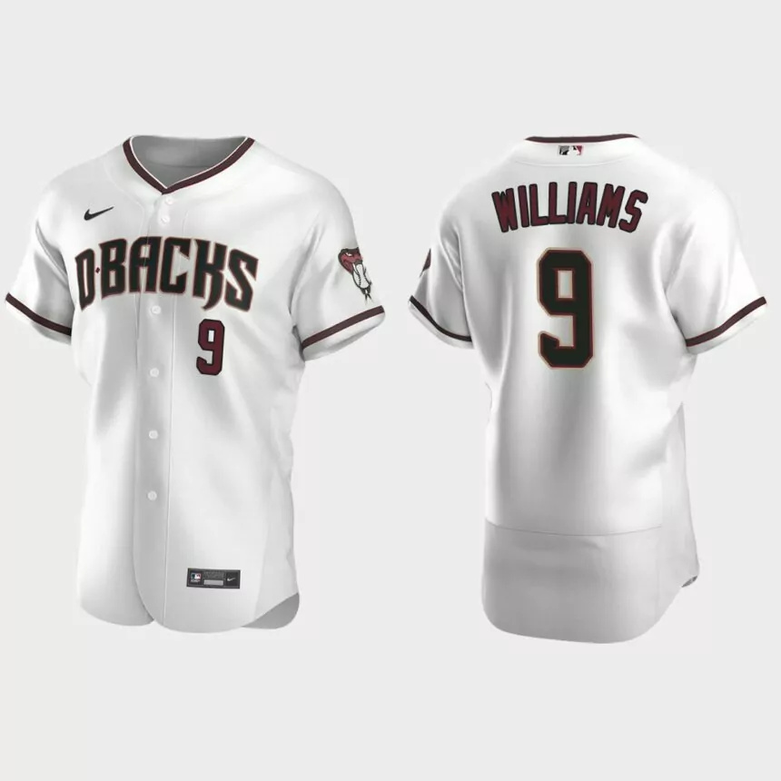 Men’s Arizona Diamondbacks Matt Williams White Authentic Retired Player Jersey.jpg