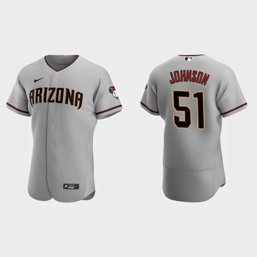 Men’s Arizona Diamondbacks Randy Johnson 2020 Road Authentic Jersey – Gray.jpg