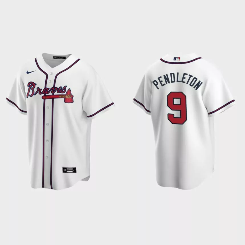 Men’s Atlanta Braves Terry Pendleton White Replica Retired Player Jersey