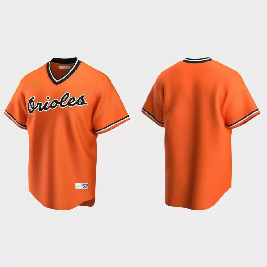 Men’s Baltimore Orioles Alternate Cooperstown Collection Jersey – Orange
