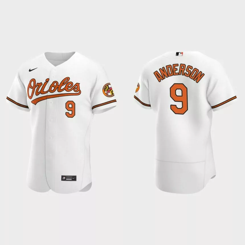 Men’s Baltimore Orioles Brady Anderson White Authentic Retired Player Jersey