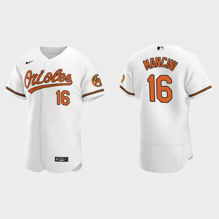 Men’s Baltimore Orioles Trey Mancini 2020 Home Authentic Jersey – White