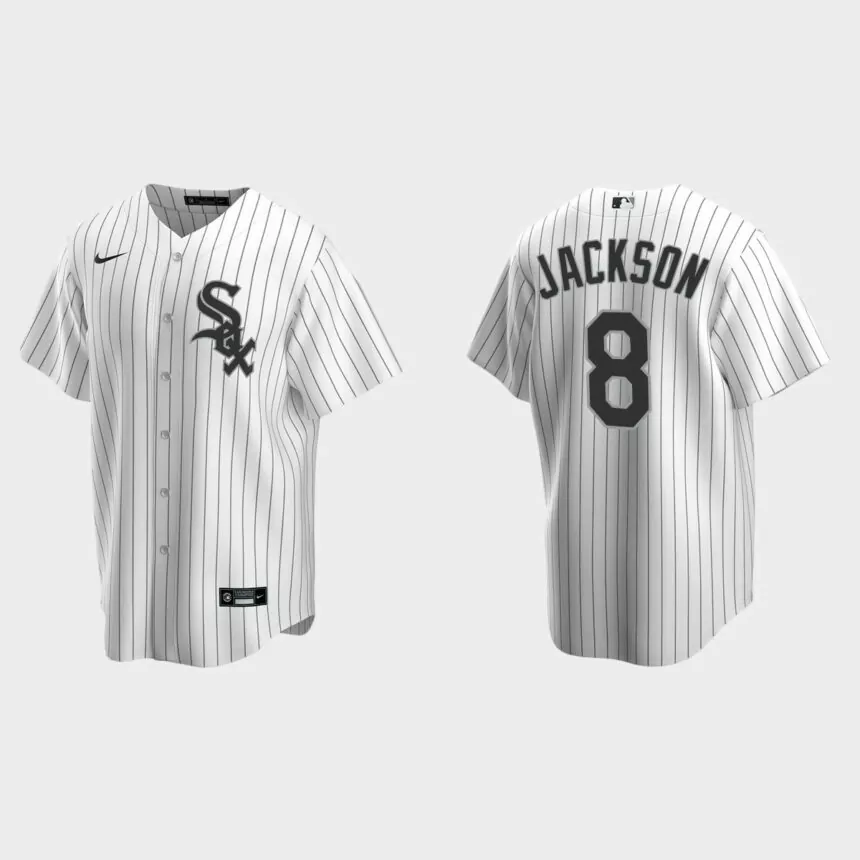 Men’s Bo Jackson Chicago White Sox Home Replica Jersey – White