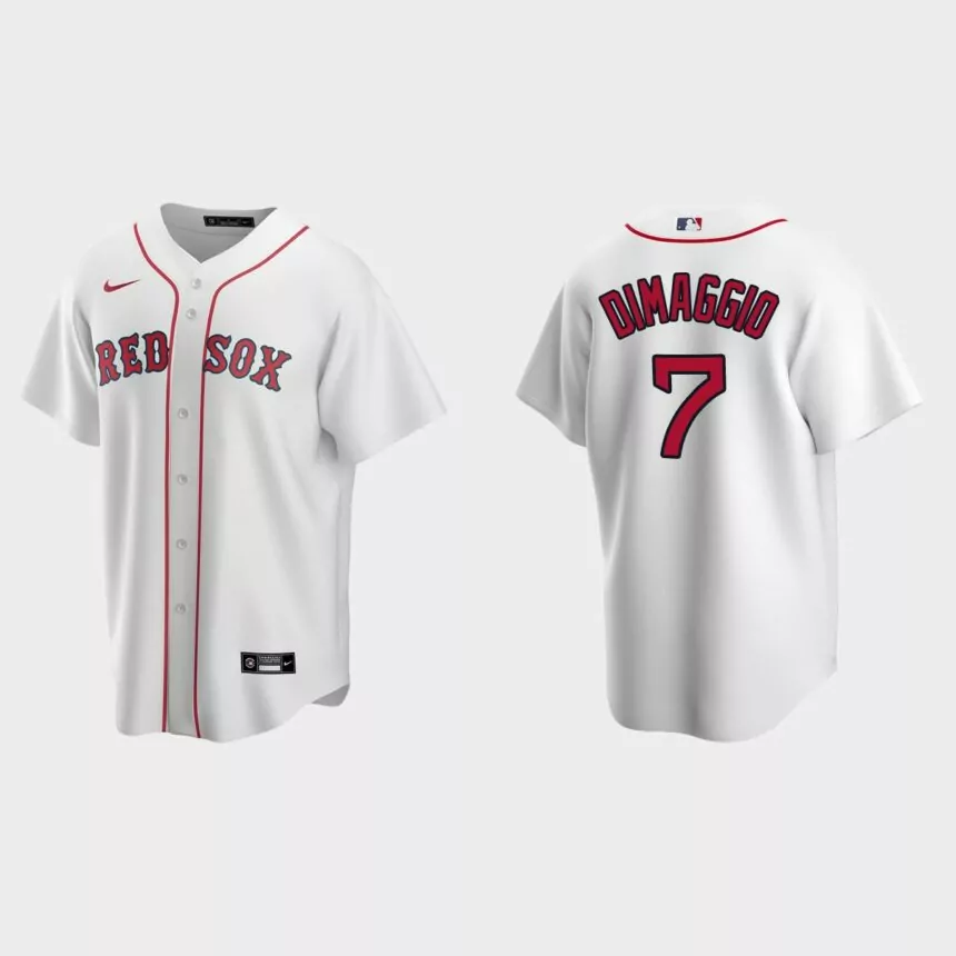 Men’s Boston Red Sox Dom DiMaggio White Replica Retired Player Jersey