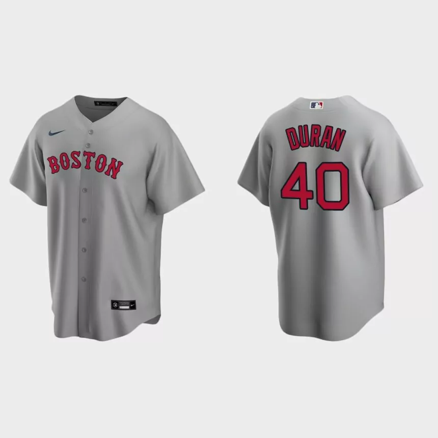 Men’s Boston Red Sox Jarren Duran Gray Replica Road Jersey