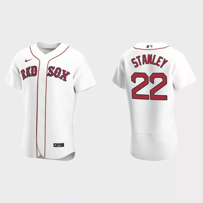 Men’s Boston Red Sox Mike Stanley White Authentic Retired Player Jersey