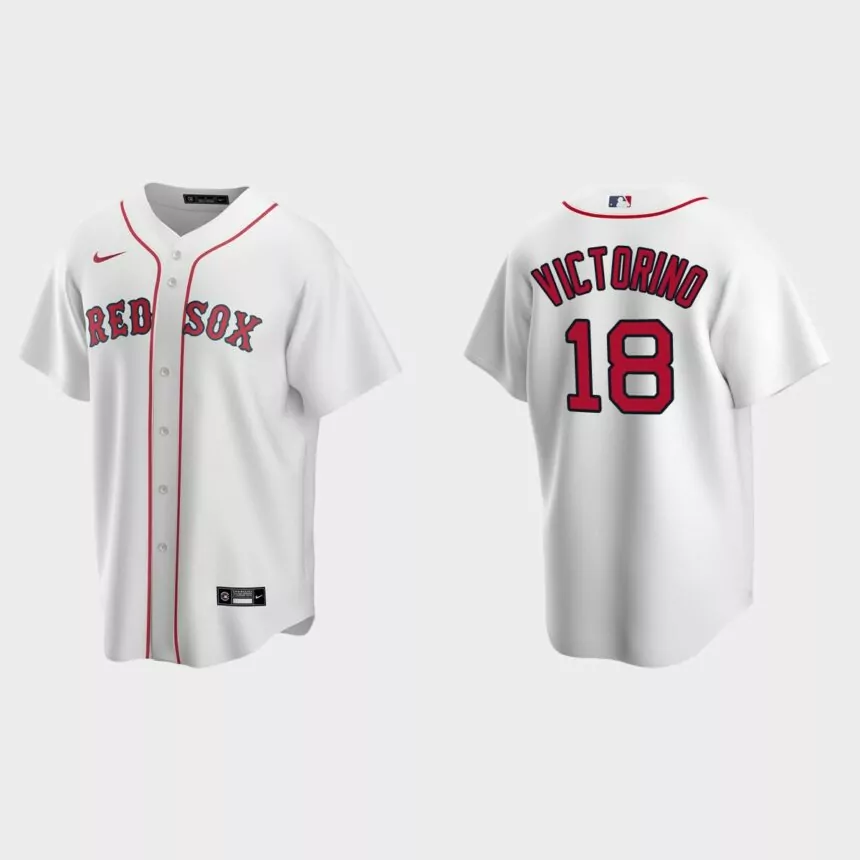 Men’s Boston Red Sox Shane Victorino White Replica Retired Player Jersey