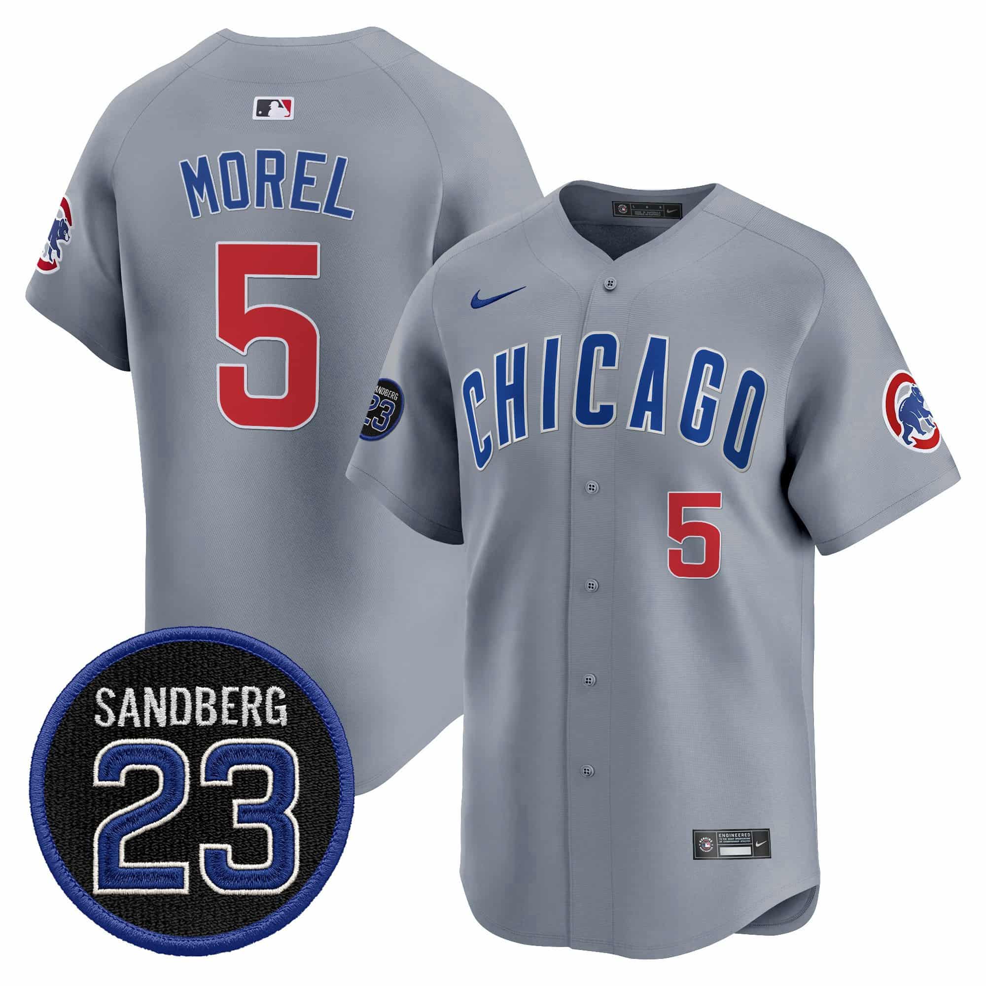 Men’s Chicago Cubs ‘Ryne Sandberg Tribute’ Vapor Premier Limited Jersey V2 – All Stitched Christopher Morel           5