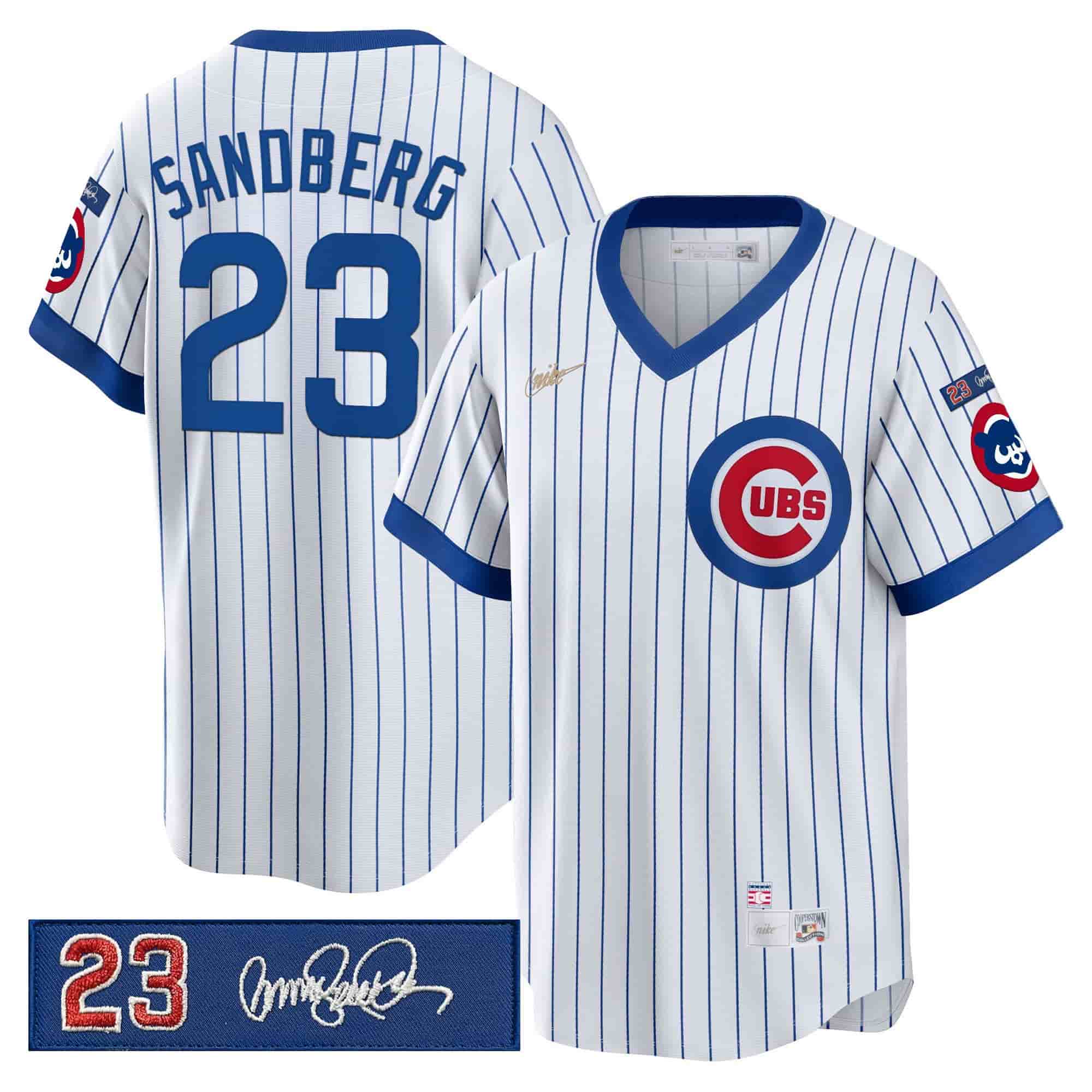 Men’s Chicago Cubs ‘Ryne Sandberg Tribute’ Vapor Premier Limited Jersey V2 – All Stitched Ryne Sandberg