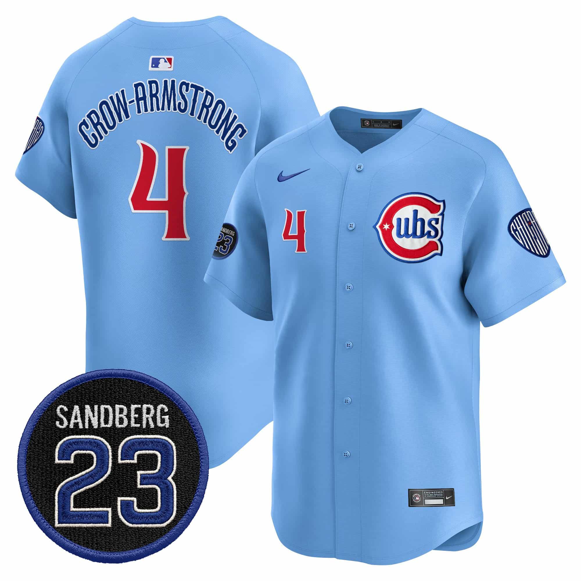 Men’s Chicago Cubs ‘Ryne Sandberg Tribute’ Vapor Premier Limited Jersey V2 – All Stitched Ryne Sandberg 4
