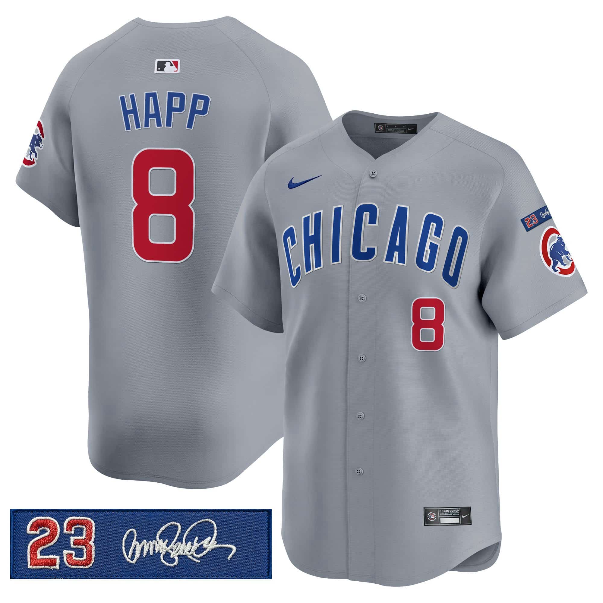 Men’s Chicago Cubs ‘Ryne Sandberg Tribute’ Vapor Premier Limited Jersey V3 – All Stitched Ian Happ-8
