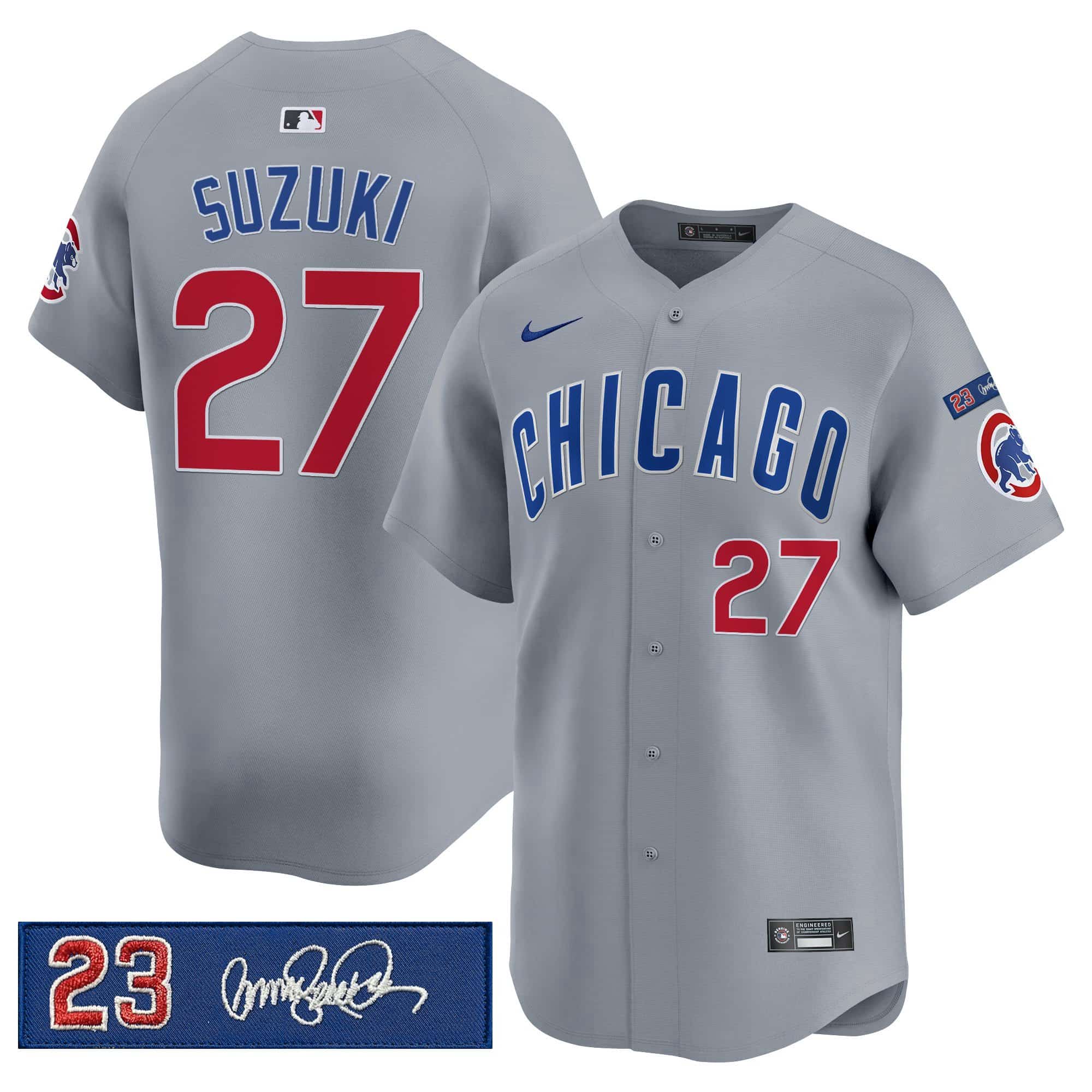 Men’s Chicago Cubs ‘Ryne Sandberg Tribute’ Vapor Premier Limited Jersey V3 – All Stitched Seiya Suzuki -27