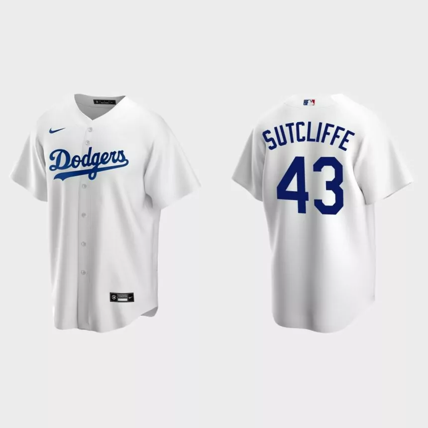 Men’s Chicago Cubs Rick Sutcliffe White Replica Retired Player Jersey
