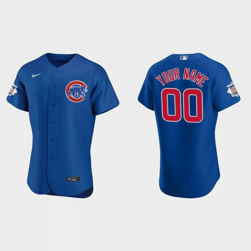 Men’s Chicago Cubs Royal Authentic 2020 Alternate Custom Jersey