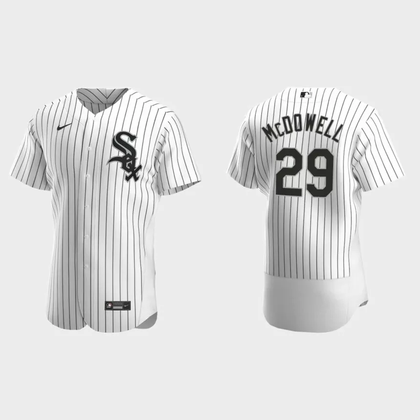 Men’s Chicago White Sox Jack McDowell White Authentic Retired Player Jersey