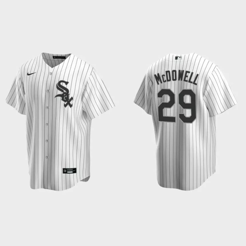 Men’s Chicago White Sox Jack McDowell White Replica Retired Player Jersey