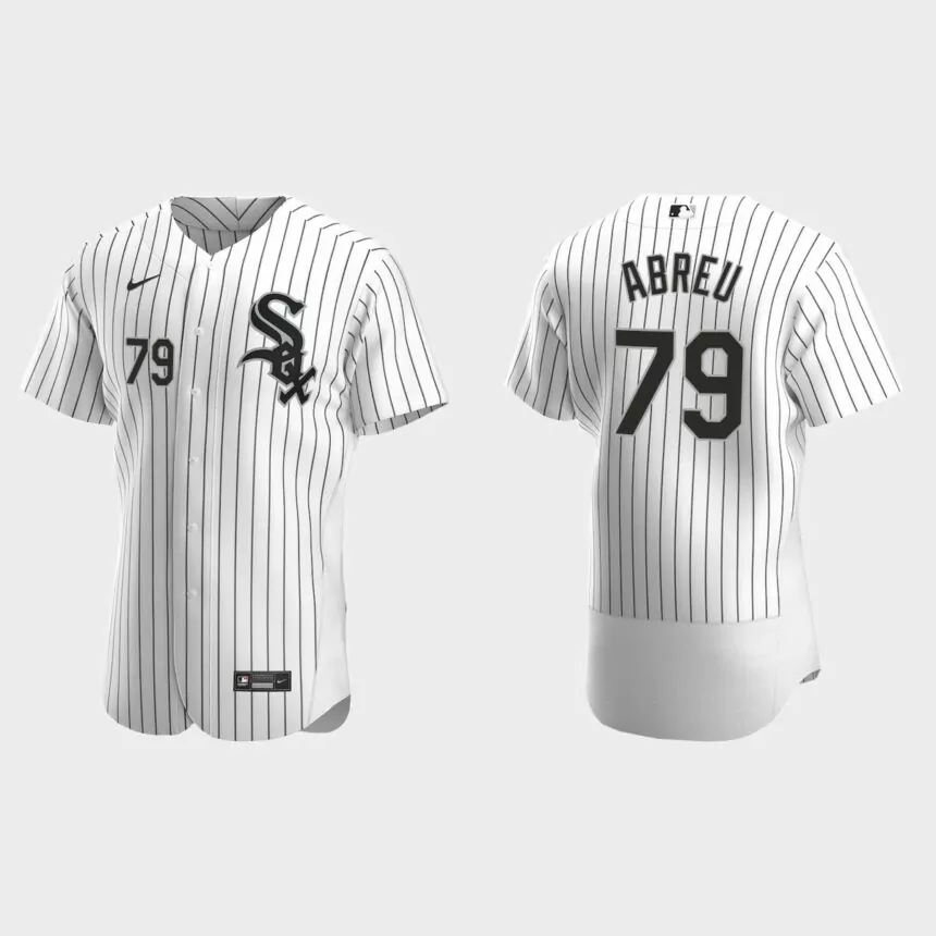 Men’s Chicago White Sox Jose Abreu 2020 Home Authentic Jersey – White