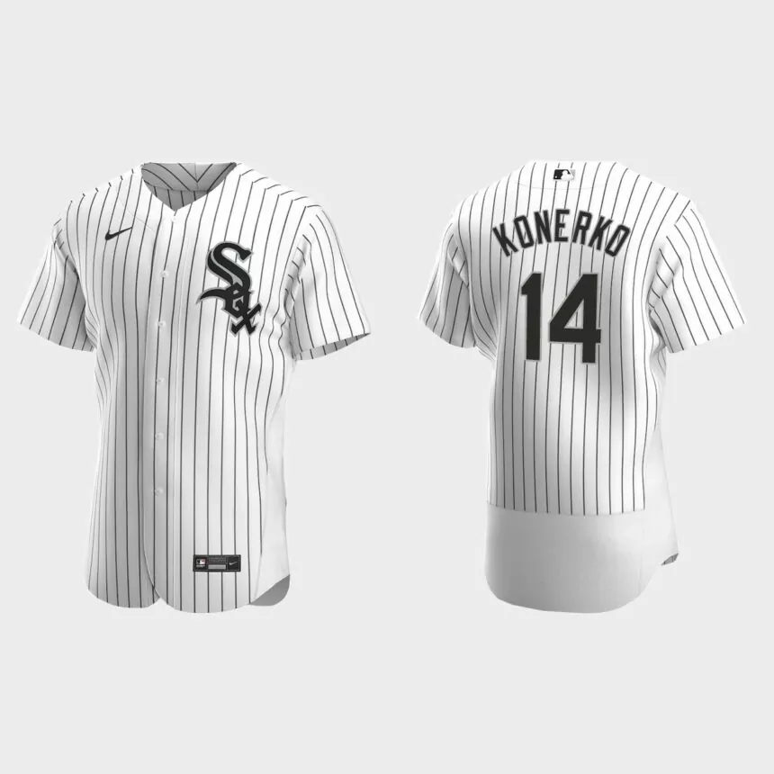 Men’s Chicago White Sox Paul Konerko White Authentic Retired Player Jersey