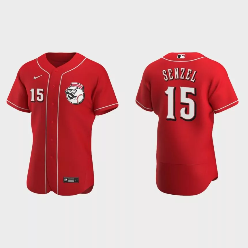 Men’s Cincinnati Reds Nick Senzel 2020 Alternate Authentic Jersey – Scarlet