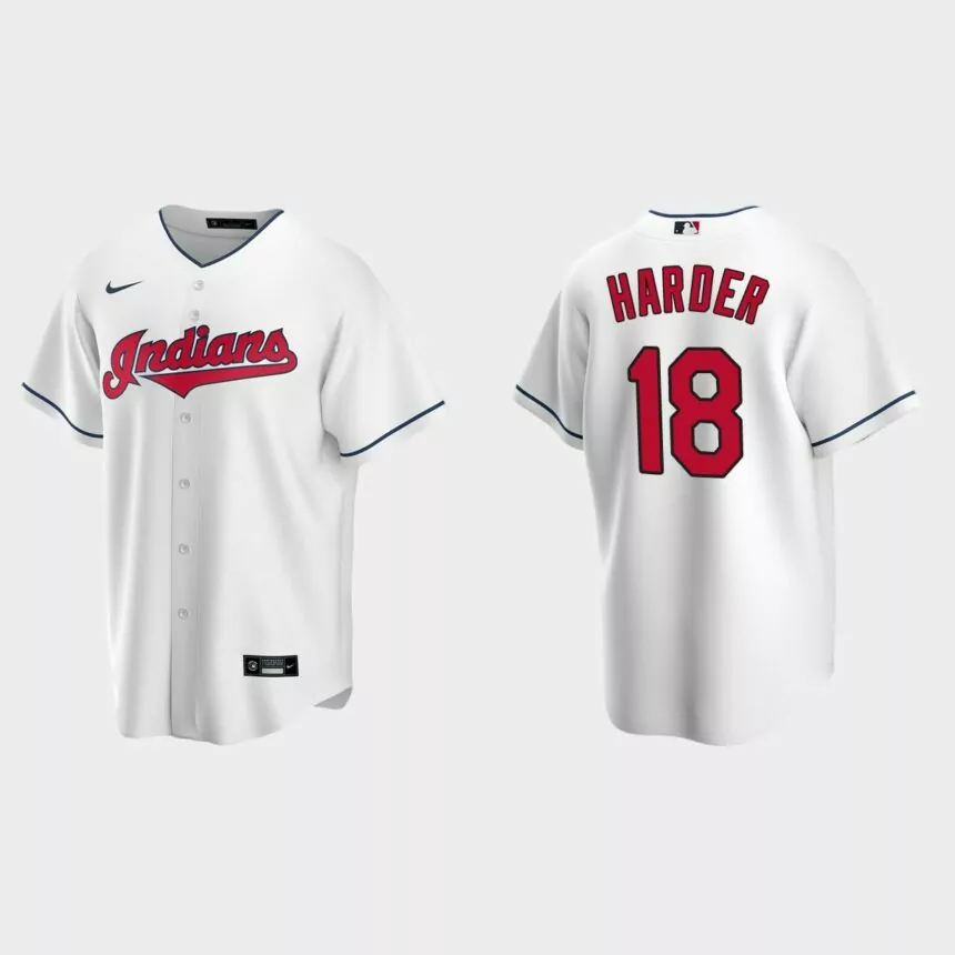 Men’s Cleveland Indians Mel Harder White Replica Retired Player Jersey