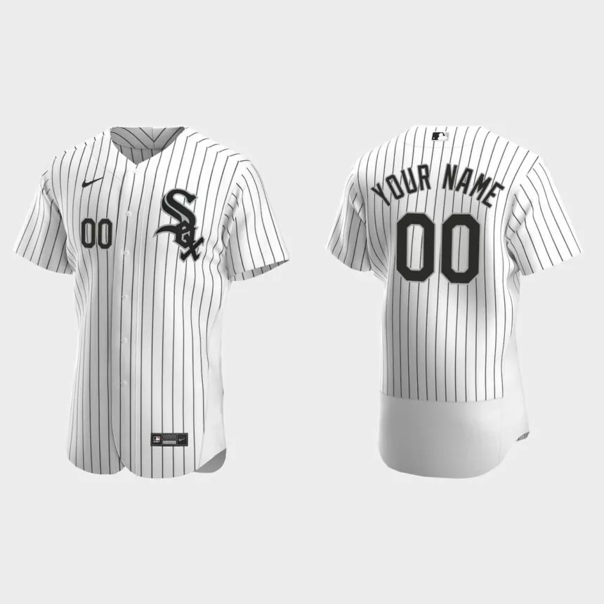 Men’s Cleveland Indians White Authentic 2020 Home Custom Jersey