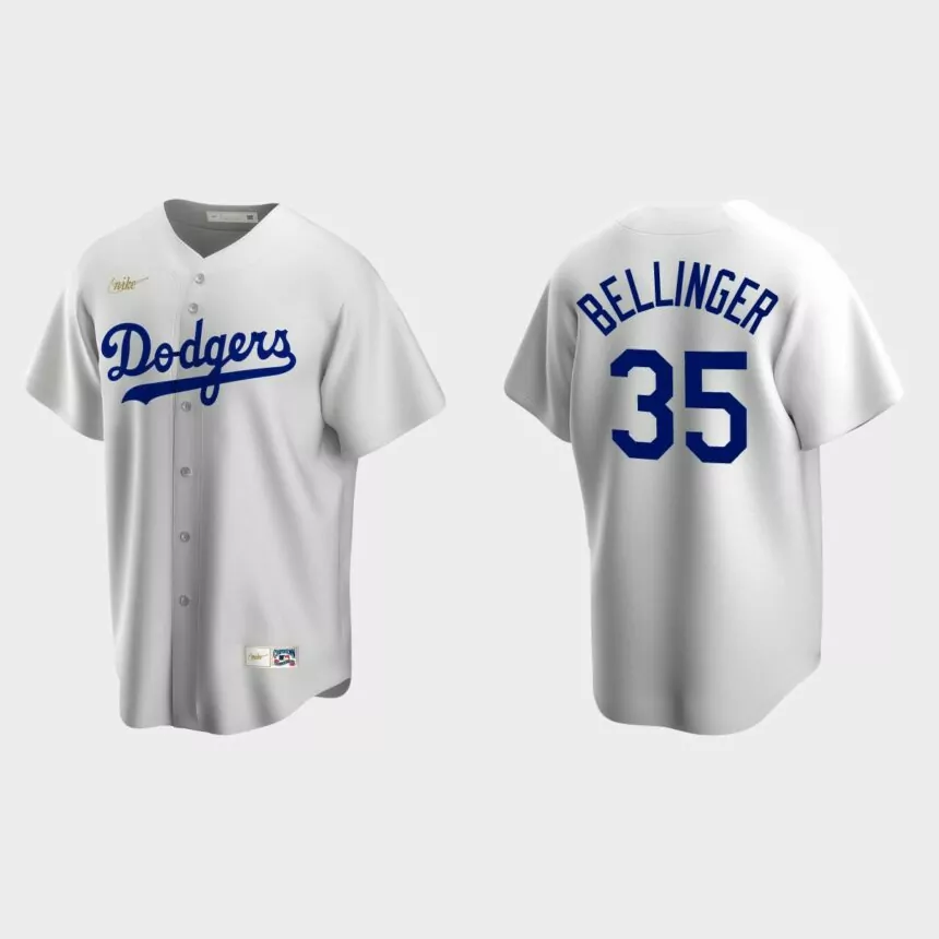 Men’s Cody Bellinger Los Angeles Dodgers Cooperstown Collection Home Jersey – White