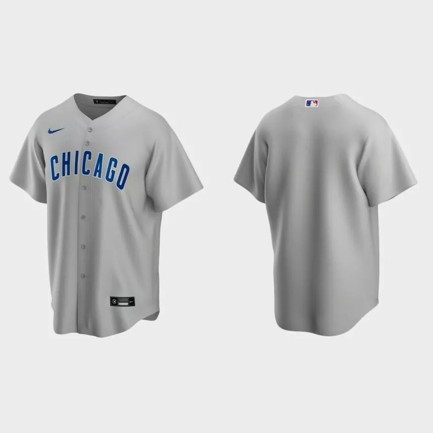 Men’s Colorado Rockies Road Replica Jersey – Gray
