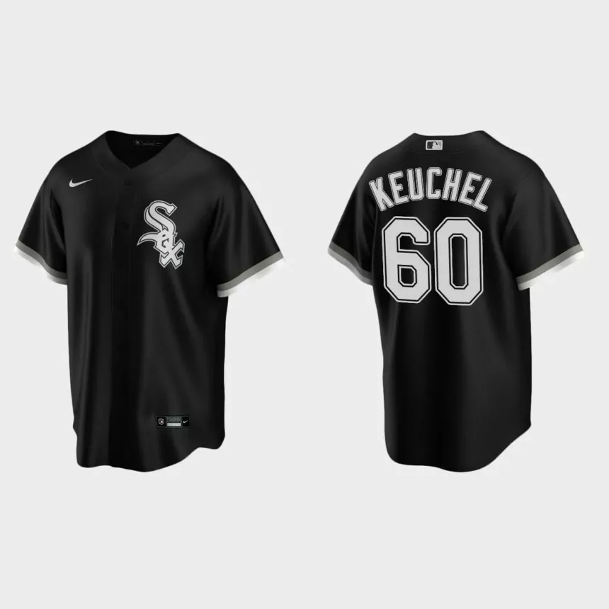 Men’s Dallas Keuchel Chicago White Sox Alternate Replica Jersey – Black