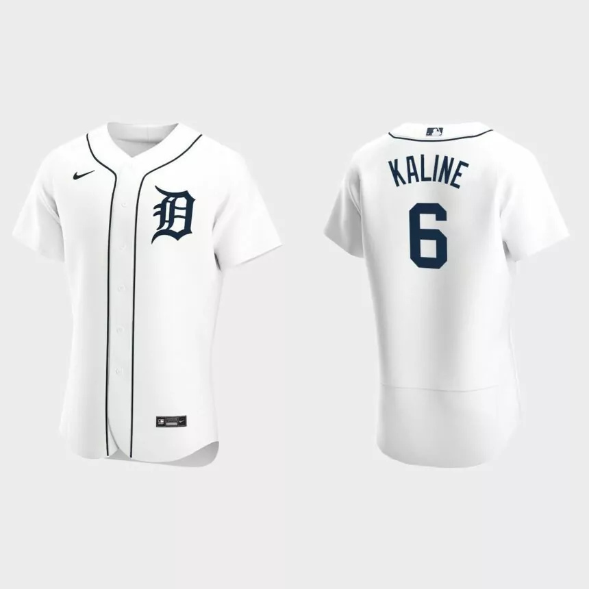 Men’s Detroit Tigers Al Kaline 2020 Home Authentic Jersey – White.jpg