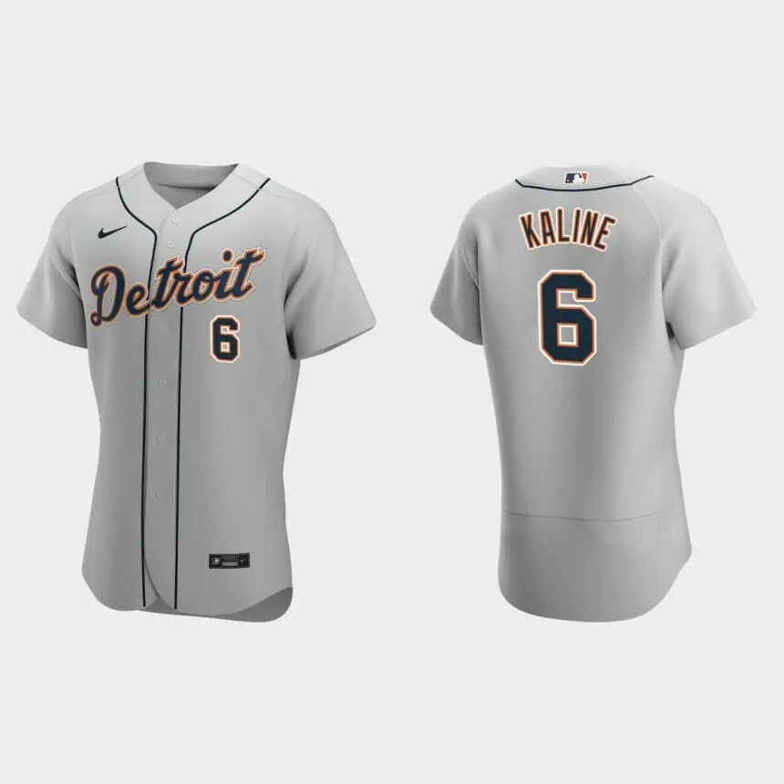 Men’s Detroit Tigers Al Kaline 2020 Road Authentic Jersey – Gray.jpg