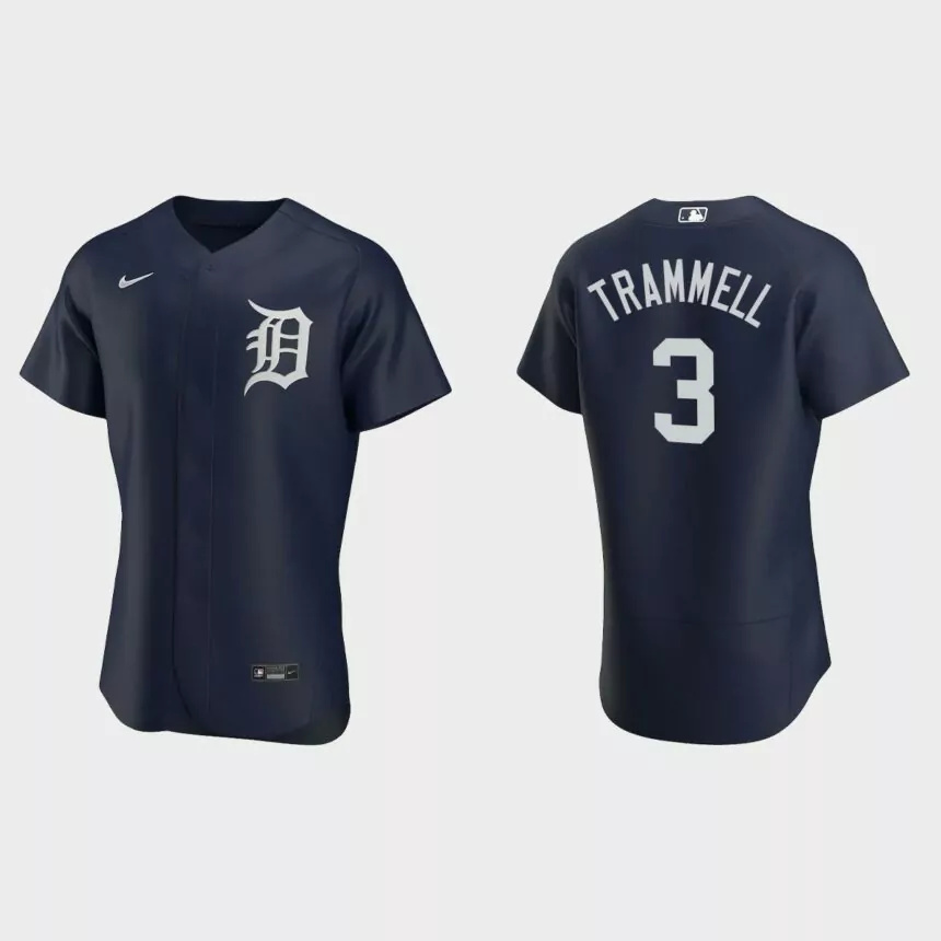 Men’s Detroit Tigers Alan Trammell 2020 Alternate Authentic Team Logo Jersey – Navy.jpg
