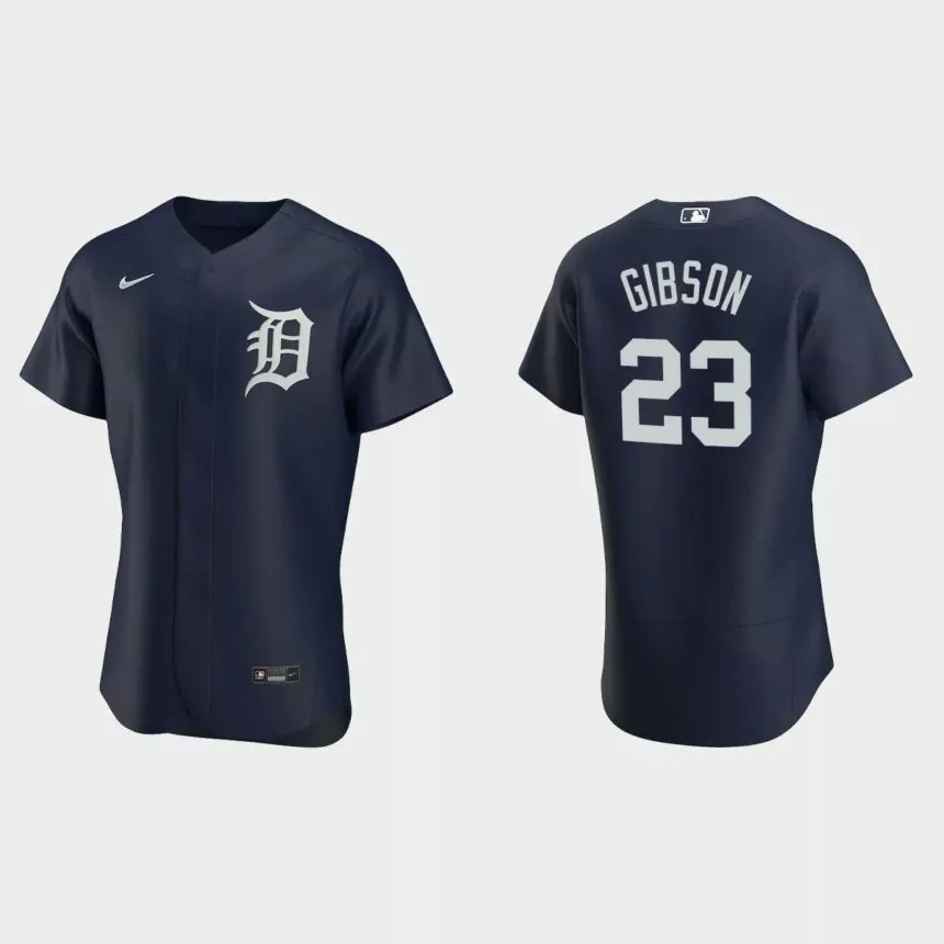 Men’s Detroit Tigers Kirk Gibson 2020 Alternate Authentic Team Logo Jersey – Navy.jpg
