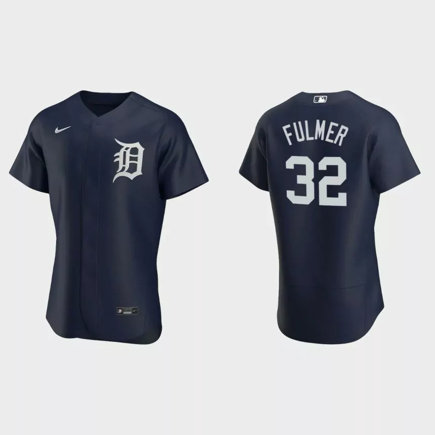 Men’s Detroit Tigers Michael Fulmer 2020 Alternate Authentic Team Logo Jersey – Navy.jpg