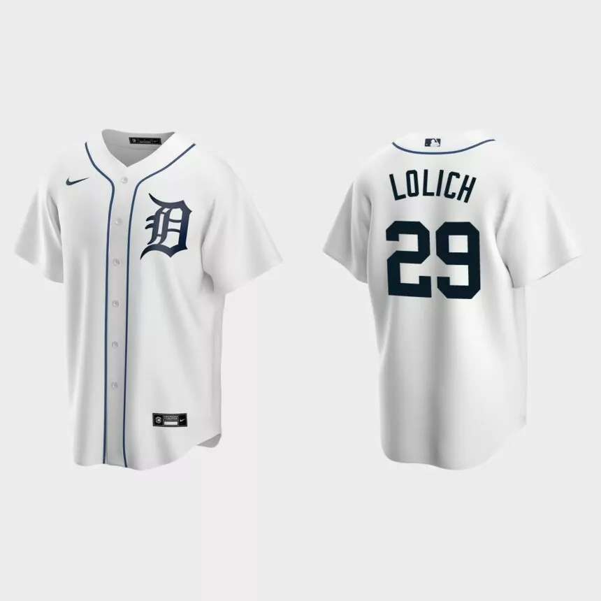 Men’s Detroit Tigers Mickey Lolich White Replica Retired Player Jersey.jpg