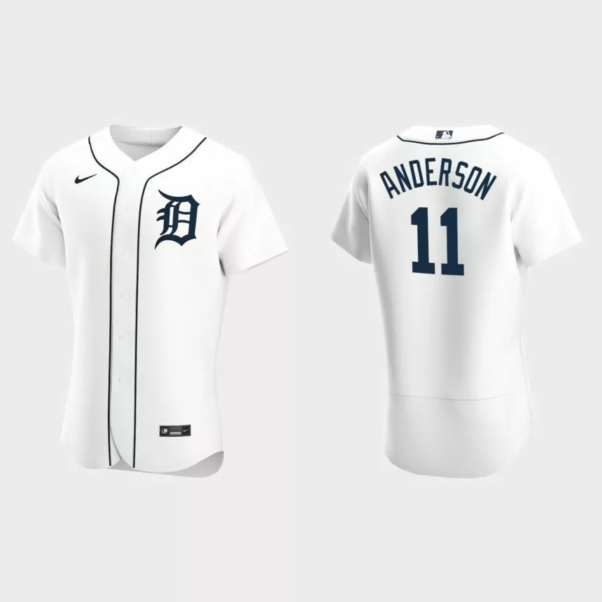 Men’s Detroit Tigers Sparky Anderson 2020 Home Authentic Jersey – White.jpg