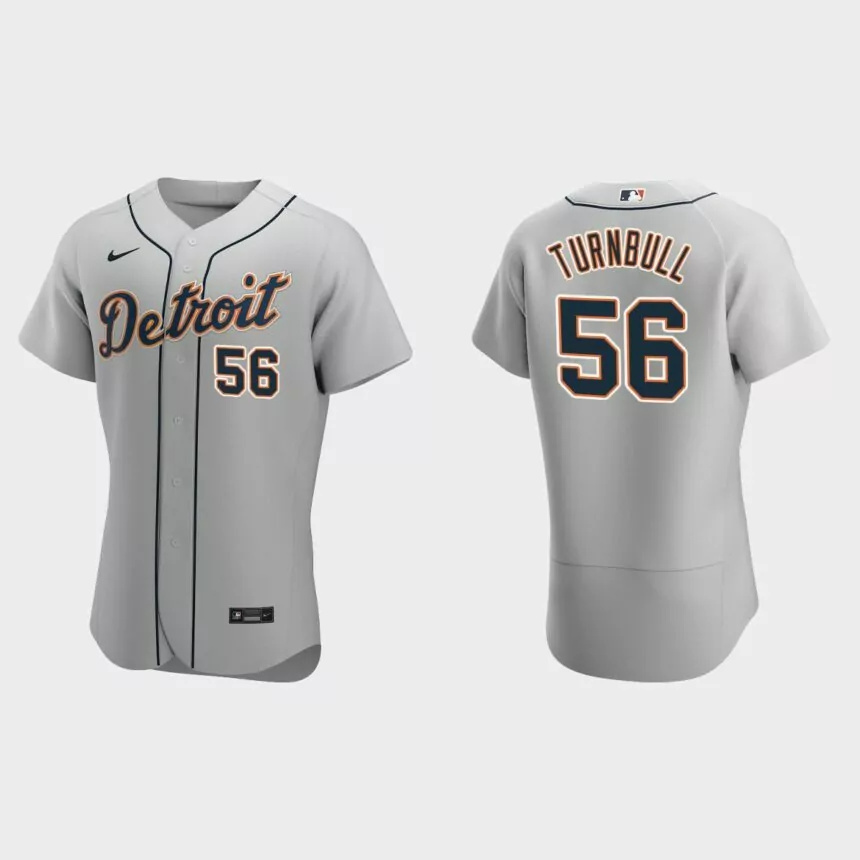 Men’s Detroit Tigers Spencer Turnbull 2020 Road Authentic Jersey – Gray.jpg