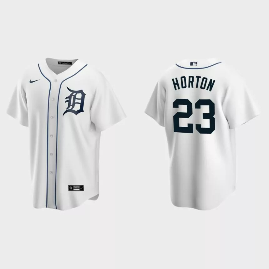 Men’s Detroit Tigers Willie Horton White Replica Retired Player Jersey.jpg