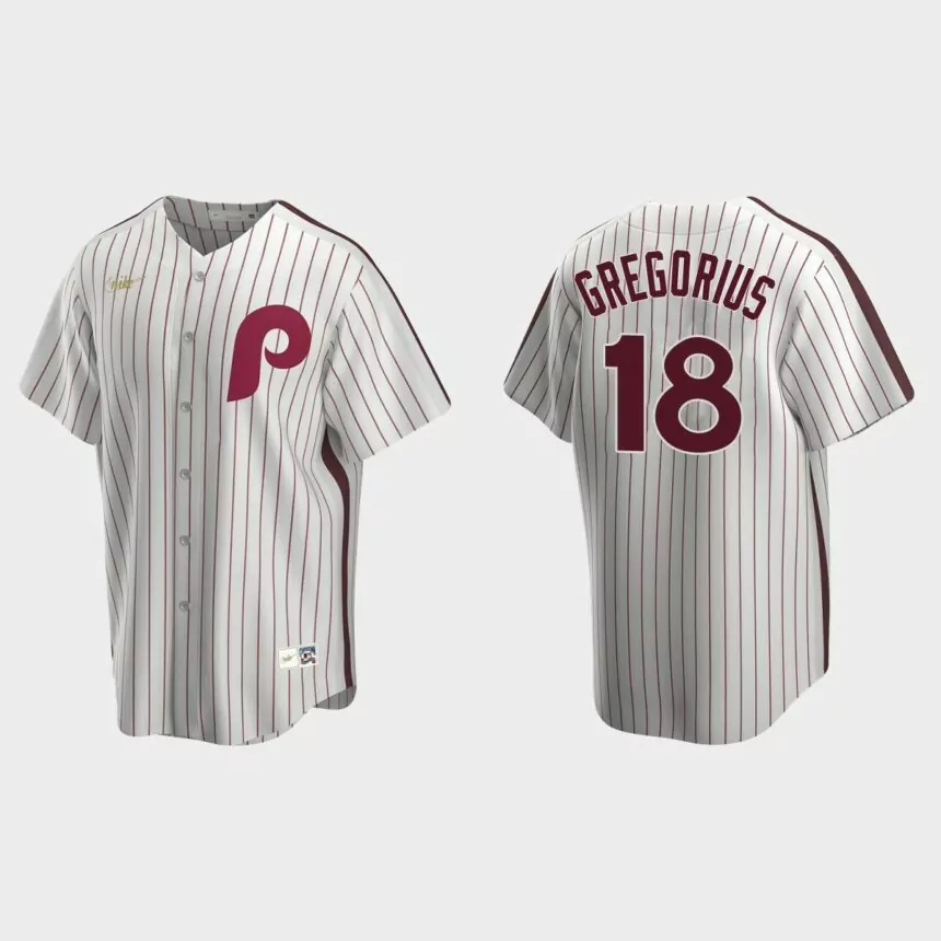 Men’s Didi Gregorius Philadelphia Phillies Cooperstown Collection Home Jersey – White