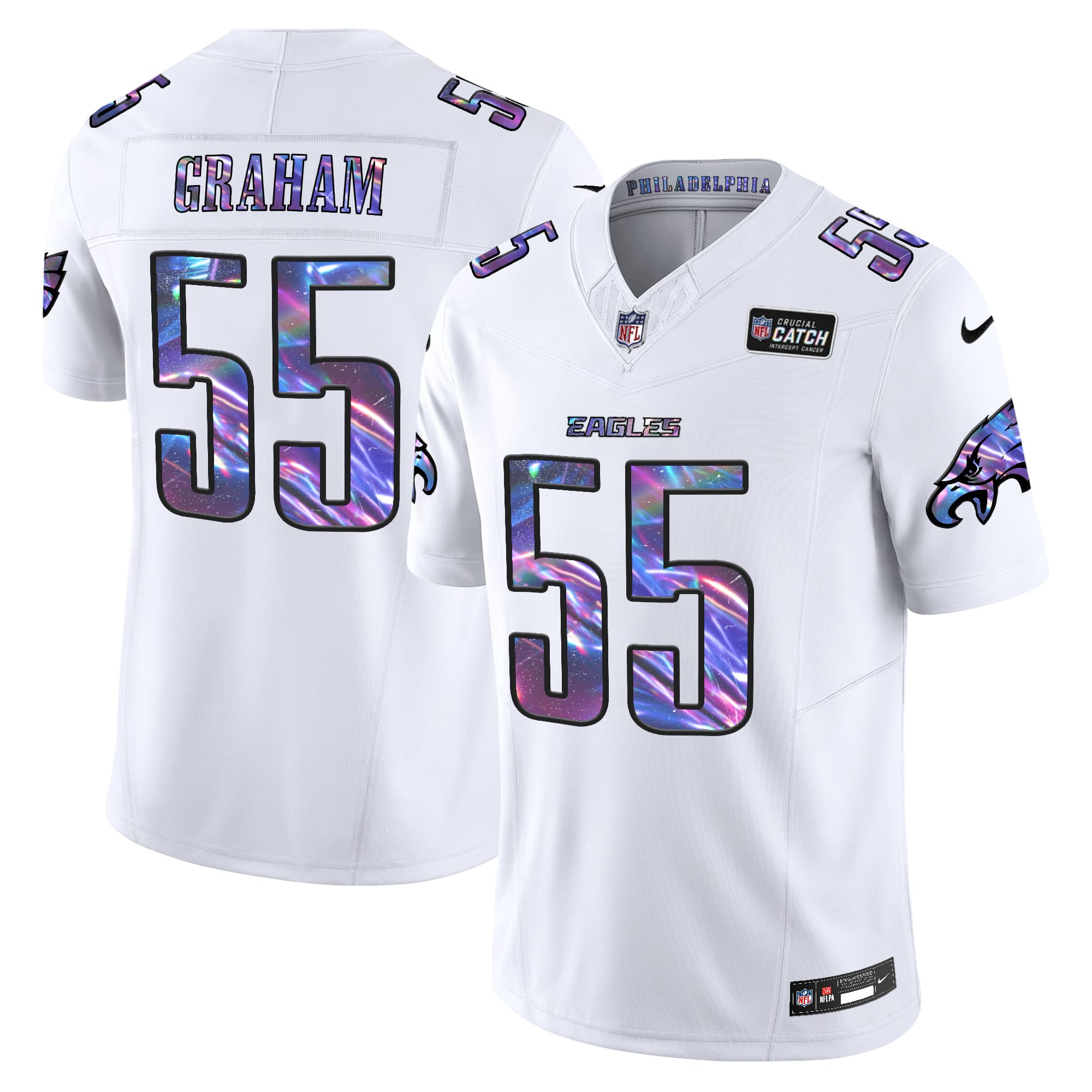 Men’s Eagles 2024 Crucial Catch Vapor Limited  Jersey V2 – All Stitched Brandon Graham