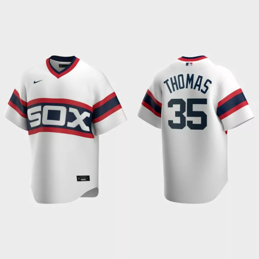 Men’s Frank Thomas Chicago White Sox Cooperstown Collection Home Jersey – White