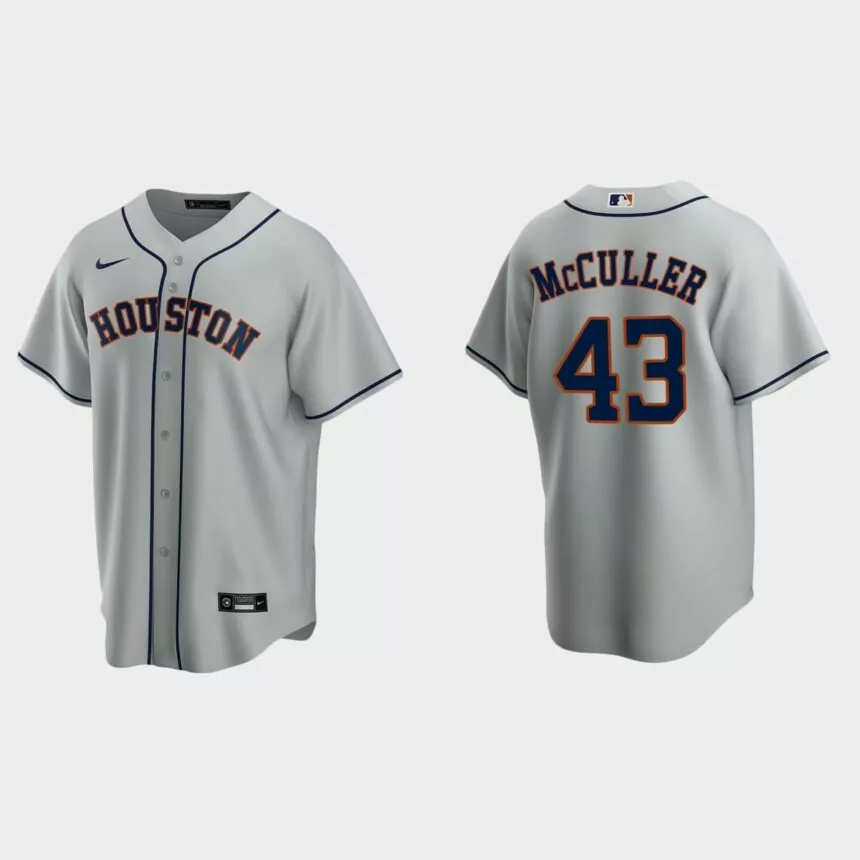 Men’s Houston Astros Lance McCullers Road Replica Jersey – Gray